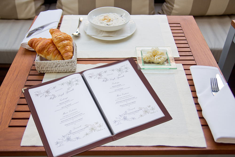 Bestil menukort hos JustMore med hurtig levering